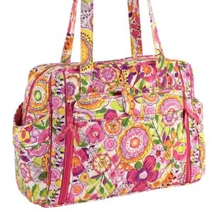 Vera Bradley "Clementine" Cotton Baby/Diaper Bag; NWT; Pink; Floral